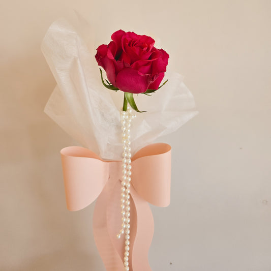 Single Rose Bouquet